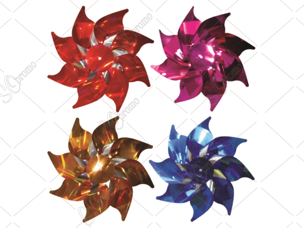 Hologram & Metallic Pinwheel